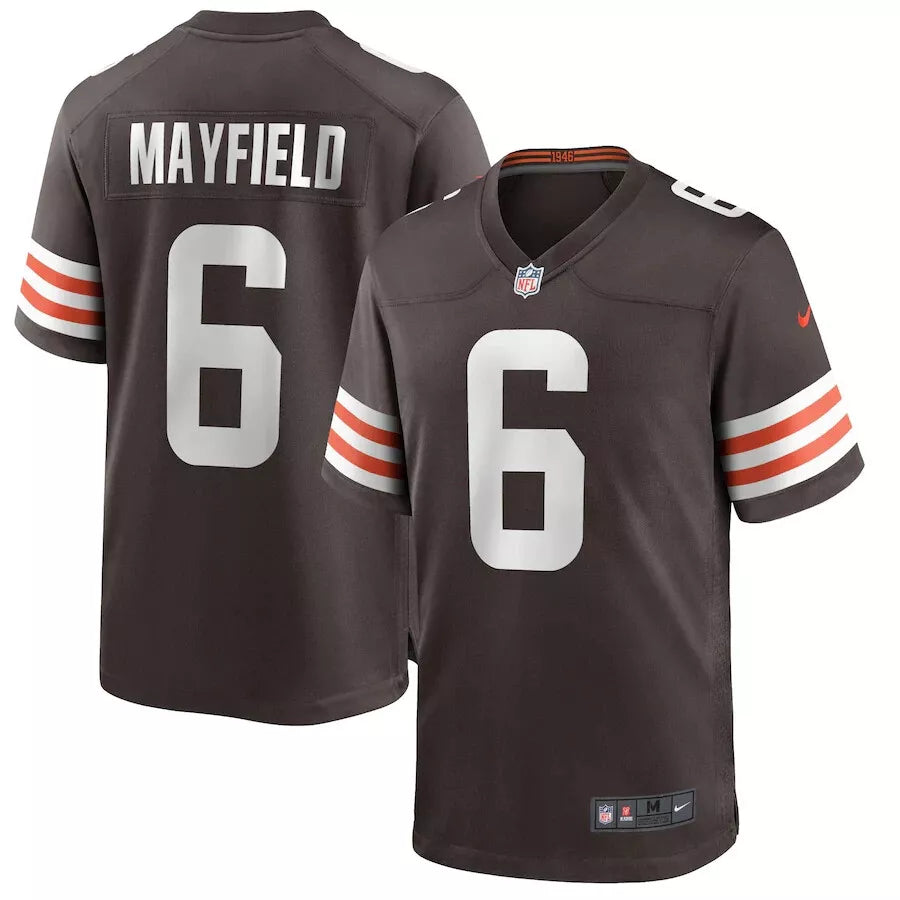 Mens Cleveland Browns Baker Mayfield Home Game Jersey