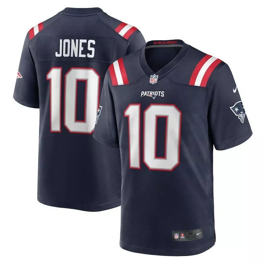 Mens New England Patriots Mac Jones Home Game Jersey