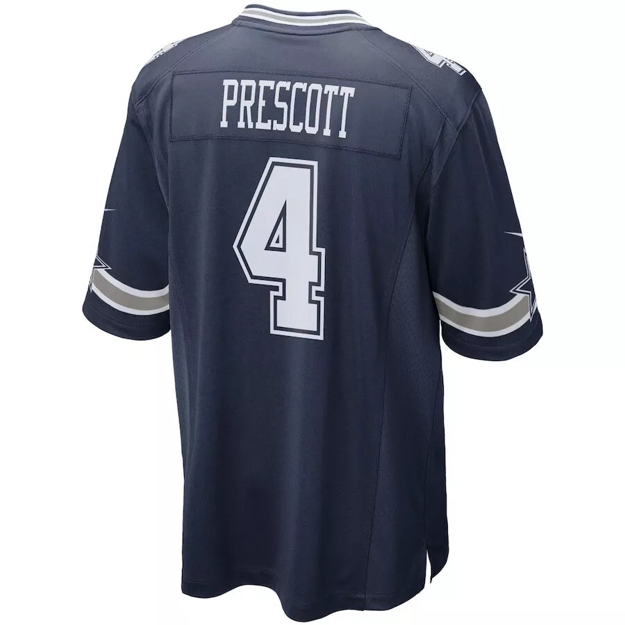 Mens Dallas Cowboys Dak Prescott Home Game Jersey