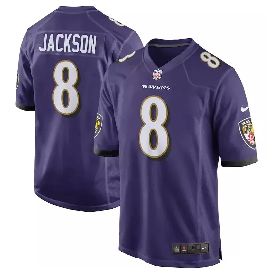 Mens Baltimore Ravens Lamar Jackson Home Game Jersey