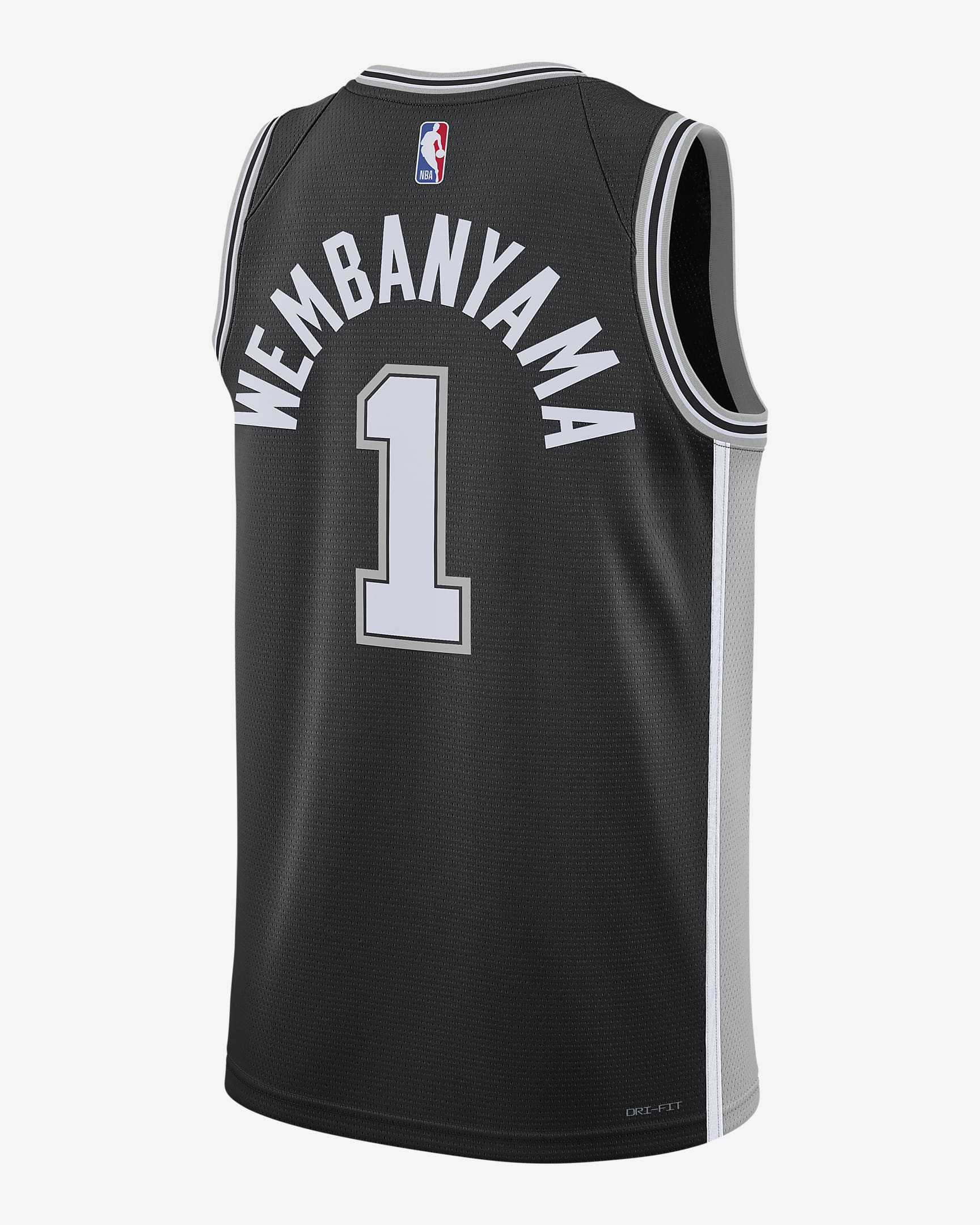 Mens San Antonio Spurs Wembanyama Icon Replica Jersey