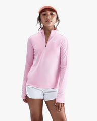 Junior Girls DriFit Long Sleeve Half Zip