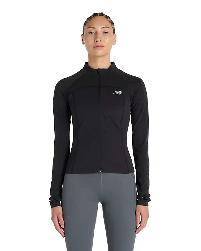 Womens Running Fitted Full Zip Jacket