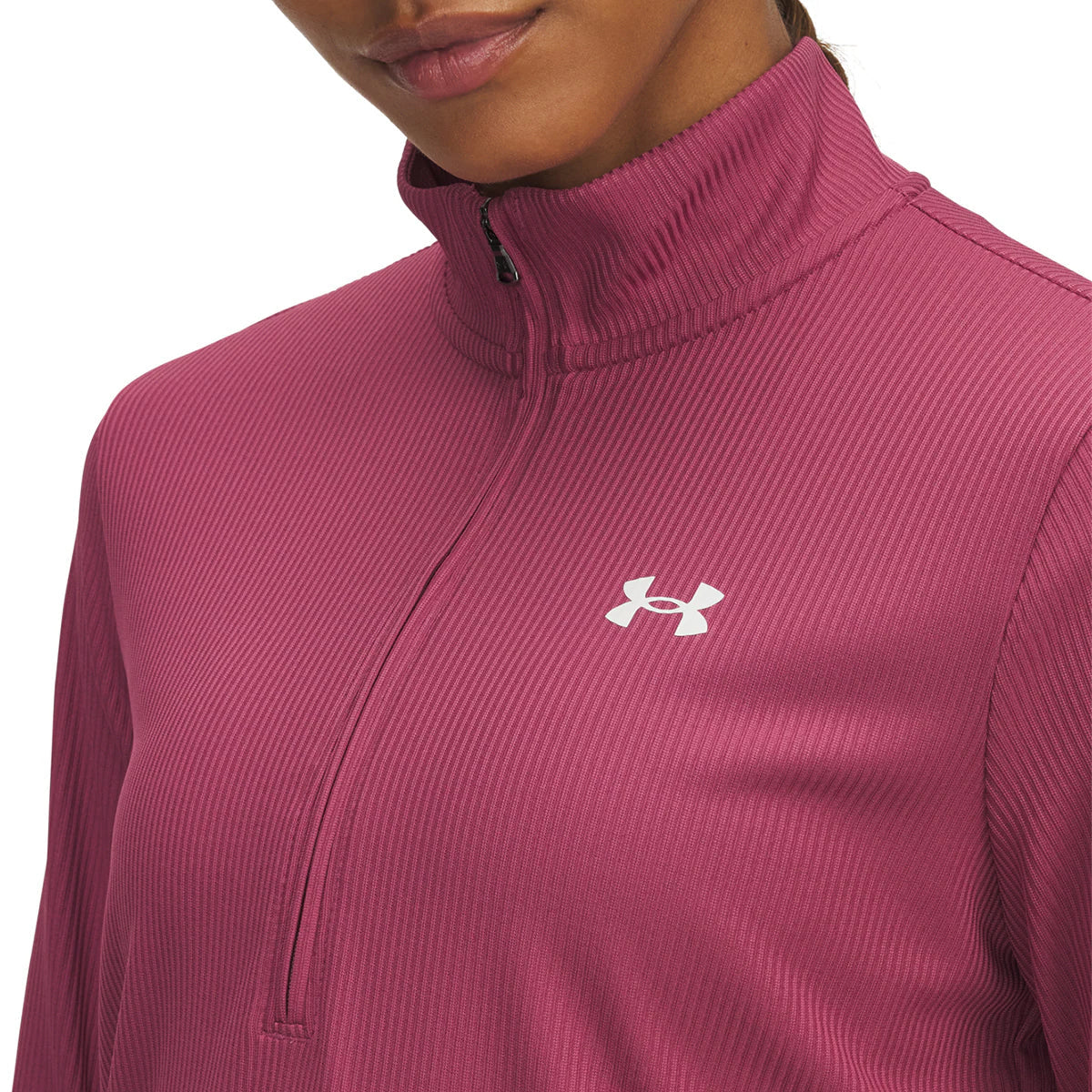 Womens Tech Rib 1/2 Zip Long Sleeve