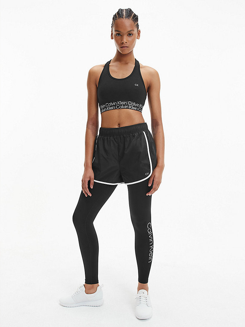 Womens Branded Waistband Light Impact Sports Bra