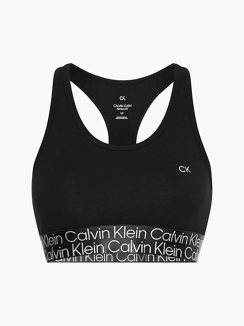 Womens Branded Waistband Light Impact Sports Bra