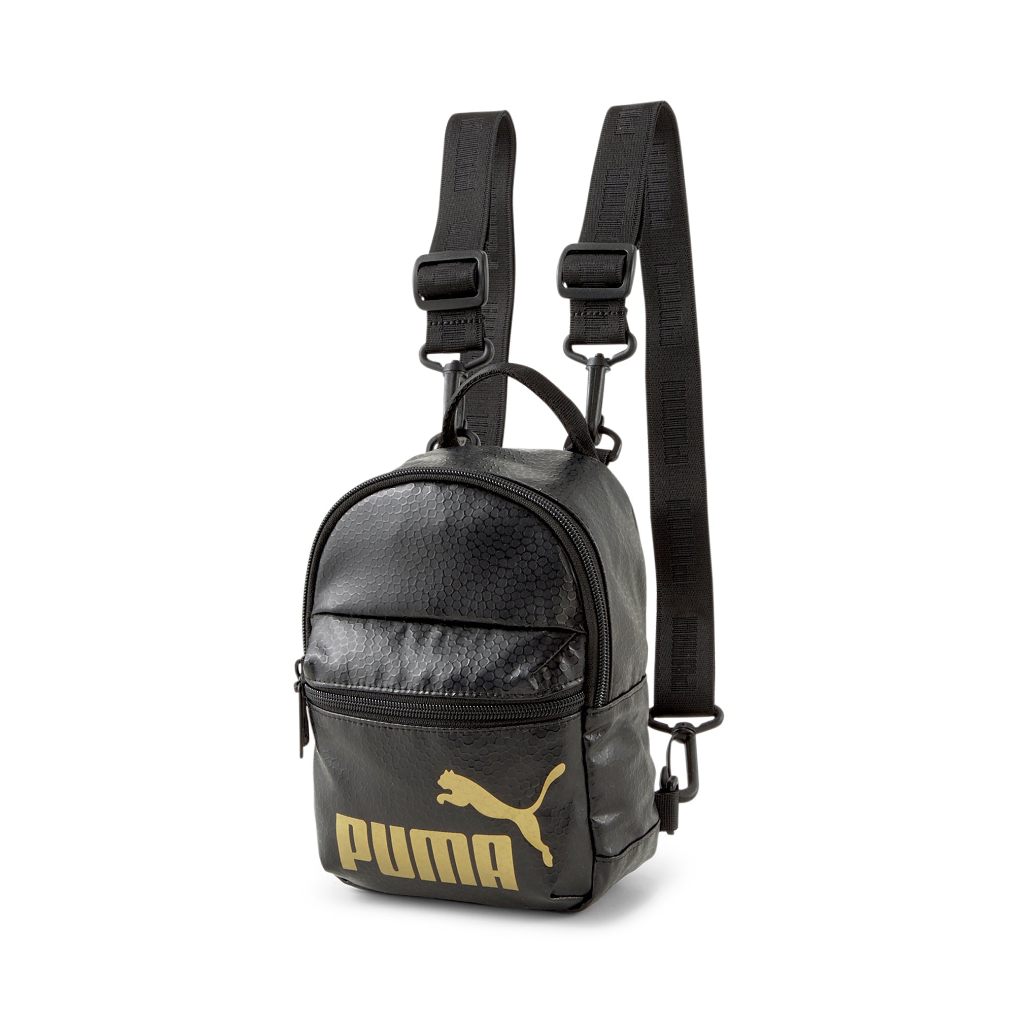 Womens Metallic Logo Mini Backpack