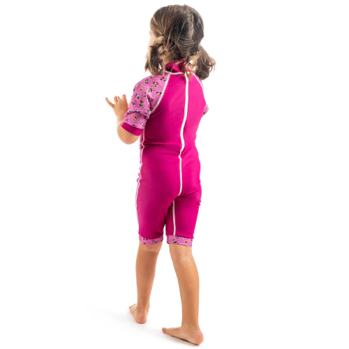 Girls Short Sleeve Swimsuit