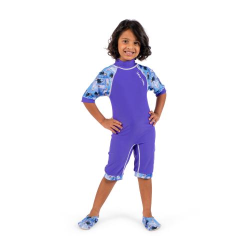 Girls Short Sleeve Swimsuit