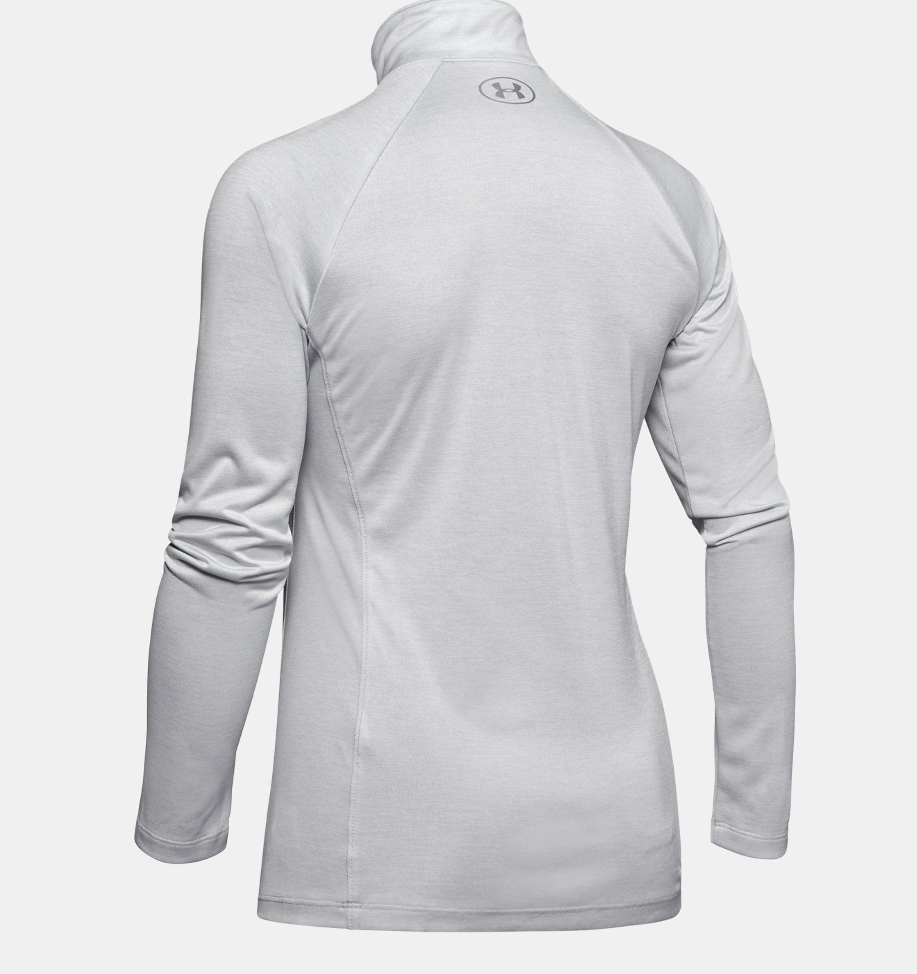 Womens Tech Plain Half Zip Long Sleeve Top