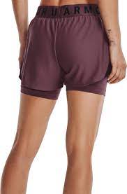 Womens Branded Waistband 2 in 1 Shorts