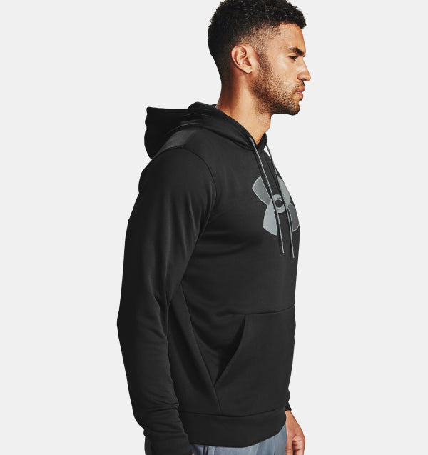 Mens Armour Fleece Big Logo Pullover Hoodie
