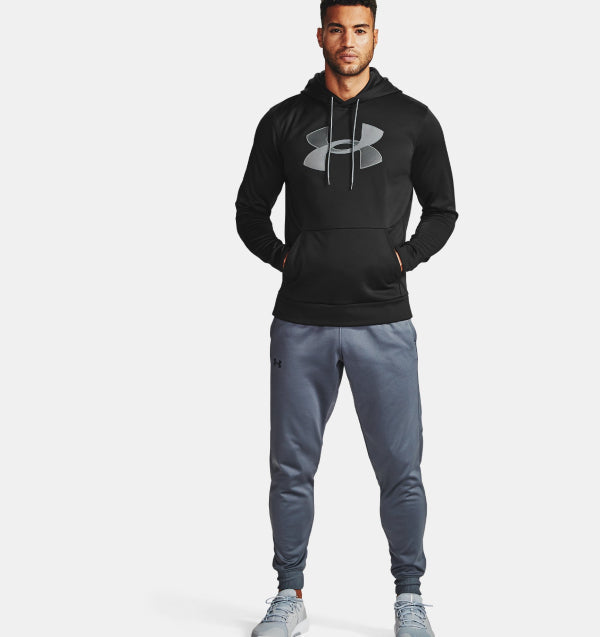 Mens Armour Fleece Big Logo Pullover Hoodie