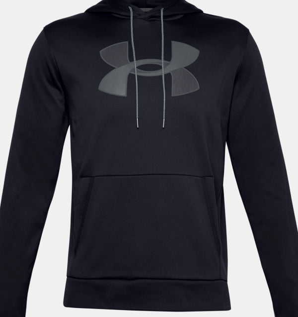 Mens Armour Fleece Big Logo Pullover Hoodie