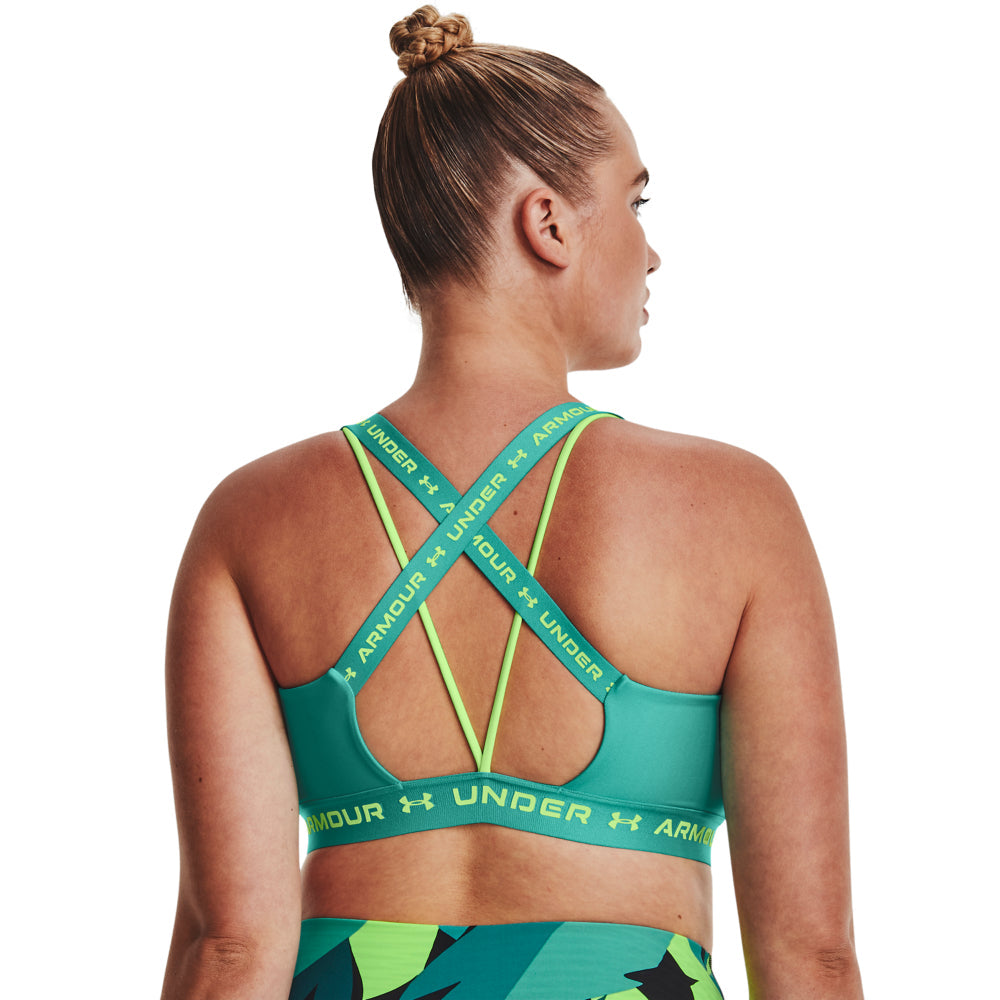 Womens Tape Logo Light Impact Sports Bra