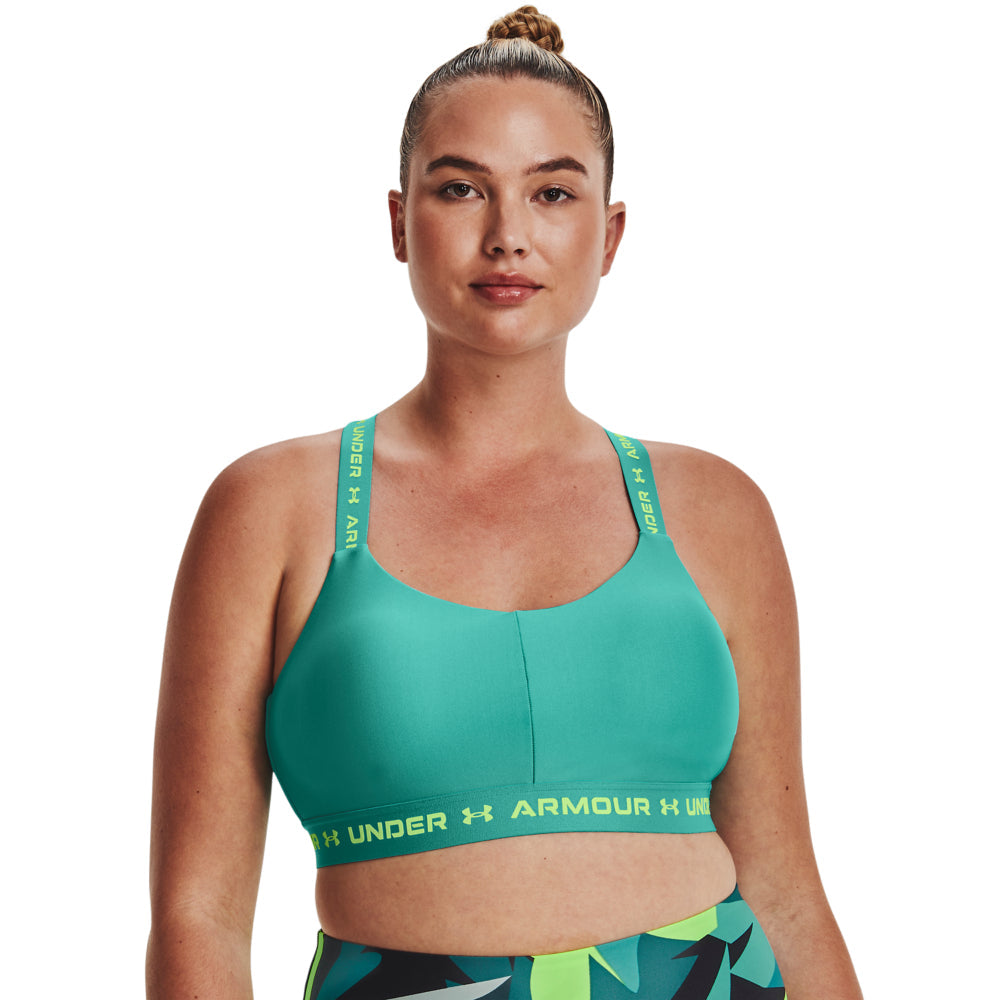 Womens Tape Logo Light Impact Sports Bra
