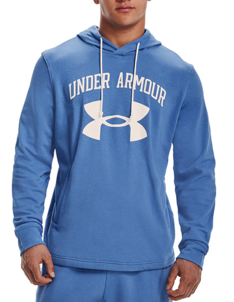 Mens Rival Terry Big Logo Pullover Hoodie