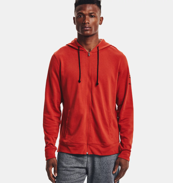 Mens Rival Terry Hooded Full Zip Jacket