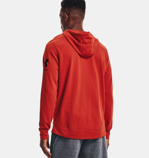 Mens Rival Terry Hooded Full Zip Jacket