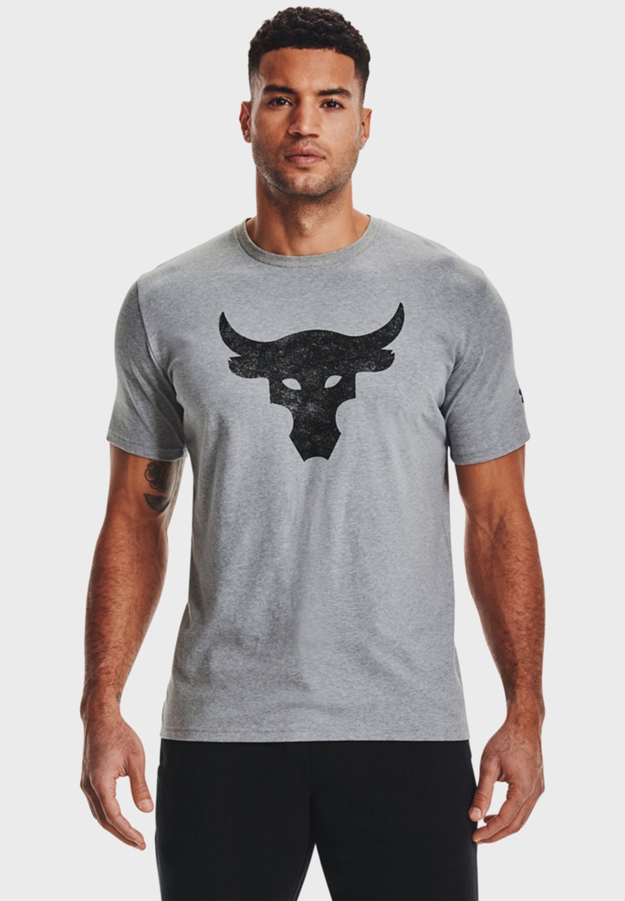 Mens Project Rock Brahma Bull Short Sleeve T-Shirt