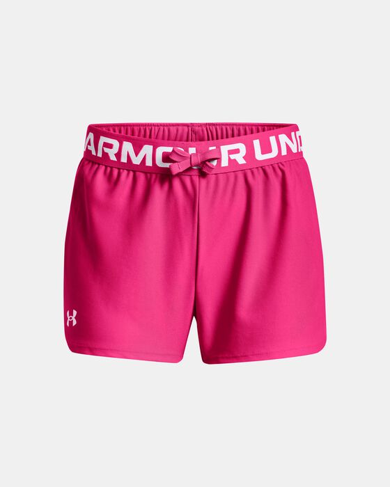 Girls Performance Branded Waistband Solid Shorts