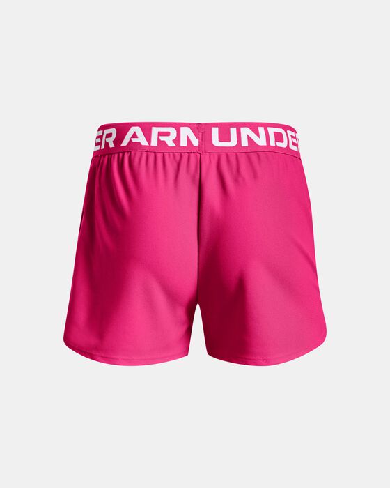 Girls Performance Branded Waistband Solid Shorts