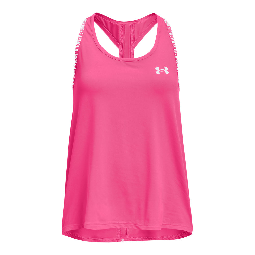 Girls Performance Taped Logo Tank