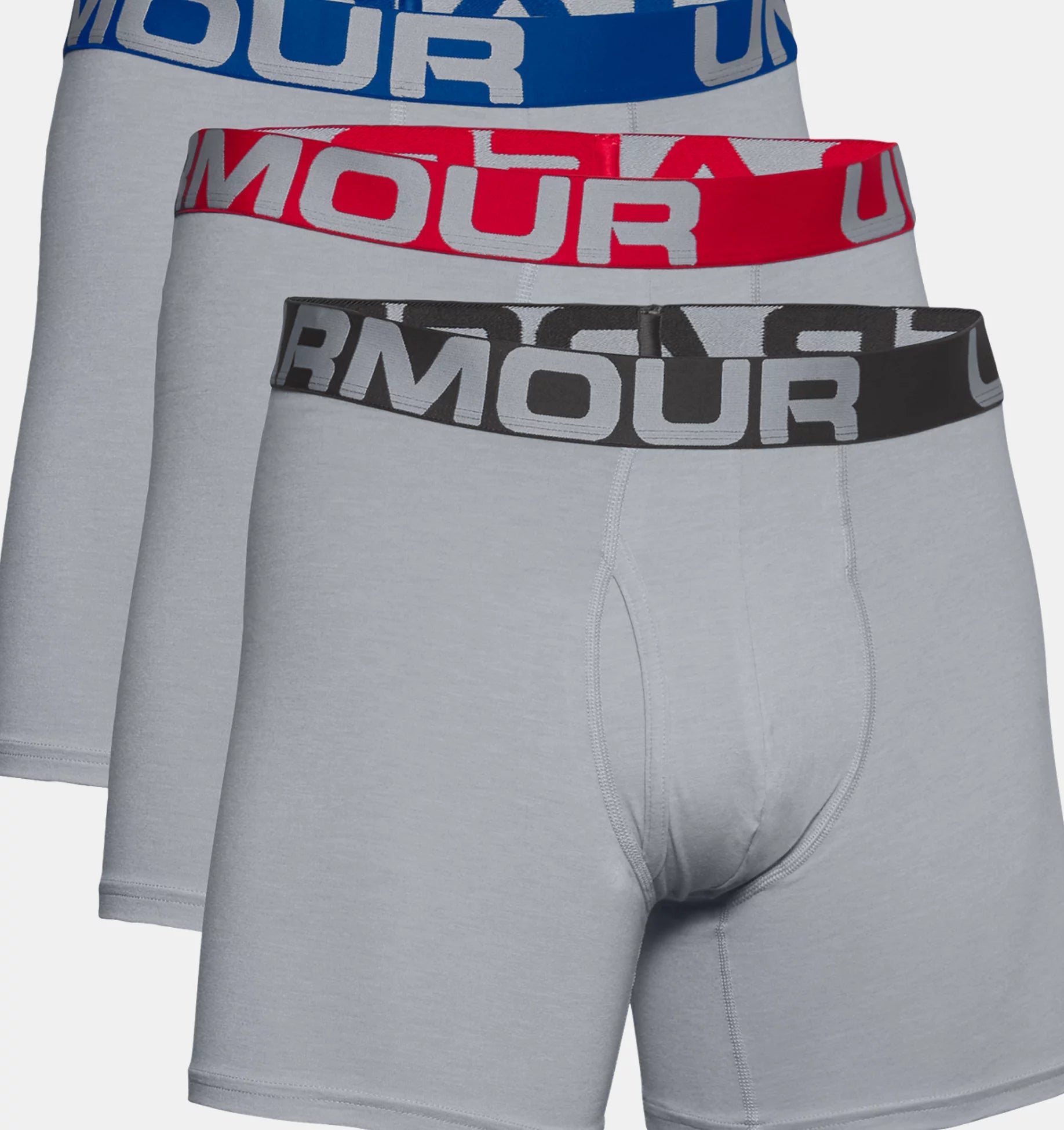 Mens 3 Pack Charged Cotton 6 Inch Boxer Short
