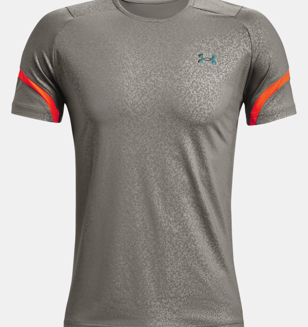 Mens Heatgear Rush Embossed Short Sleeve T-Shirt