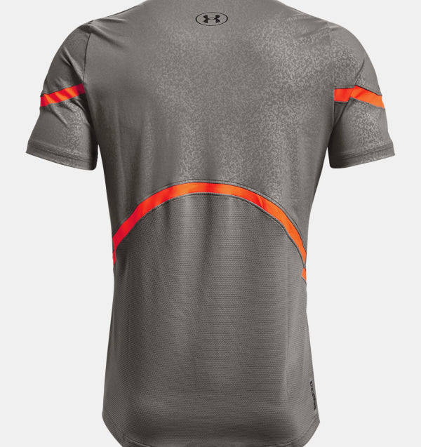 Mens Heatgear Rush Embossed Short Sleeve T-Shirt