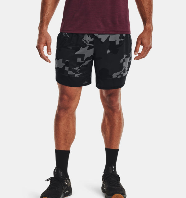 Mens Training Stretch Camo 7 Inch Short