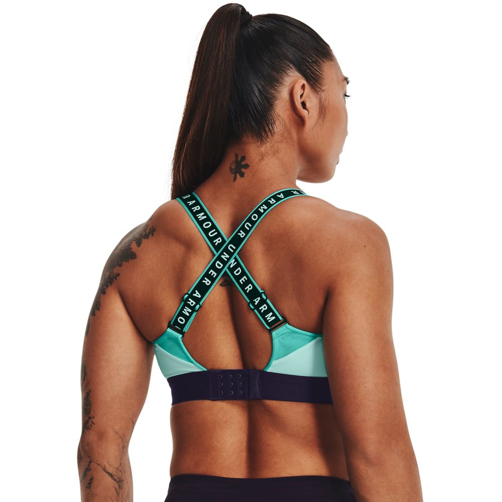 Womens Infinity Tape Logo  High Impact Sports Bra