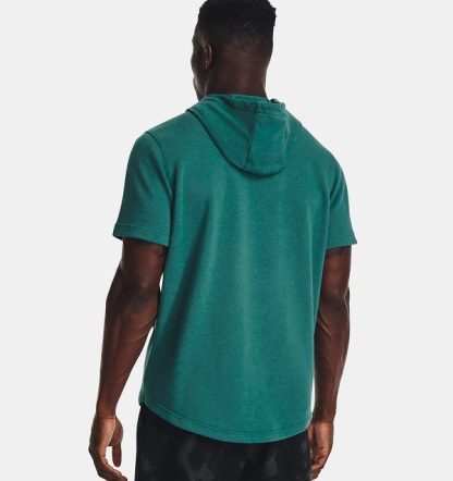 Mens Project Rock Terry Short Sleeve Hoodie
