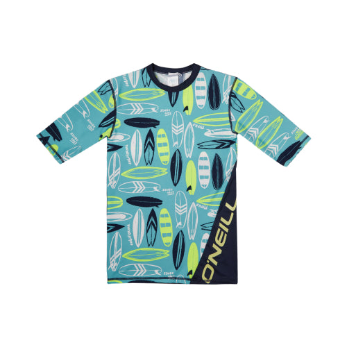 Boys Printed Short Sleeve Rashguard