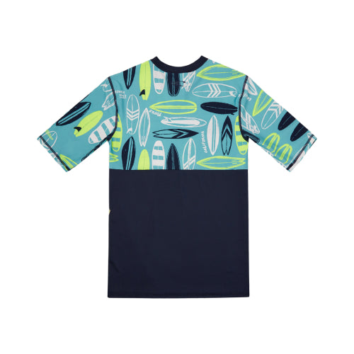 Boys Printed Short Sleeve Rashguard