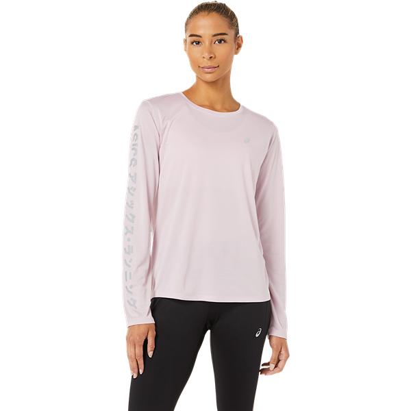 Womens Running Logo Long Sleeve T-Shirt