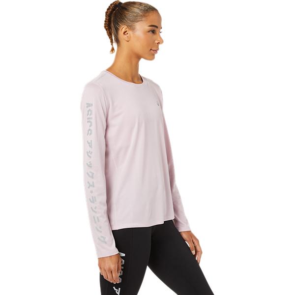 Womens Running Logo Long Sleeve T-Shirt