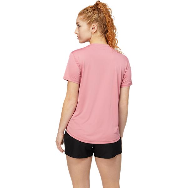 Womens Metallic Logo Short Sleeve T-Shirt