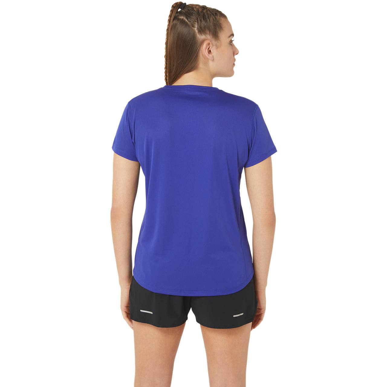 Womens Running Silver Short Sleeve T-Shirt
