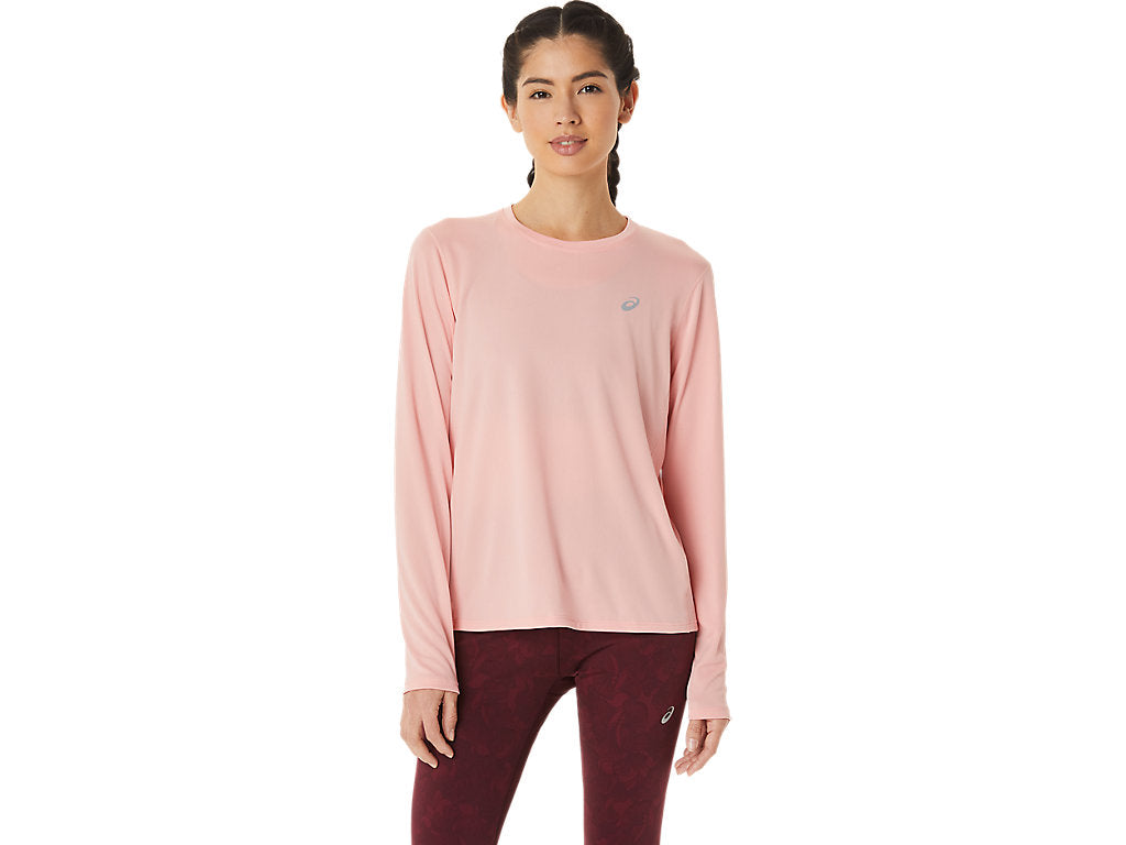 Womens Running Silver Long Sleeve T-Shirt