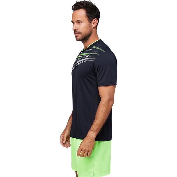 Mens Court Graphic Tennis Polo Shirt