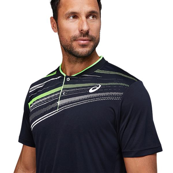 Mens Court Graphic Tennis Polo Shirt