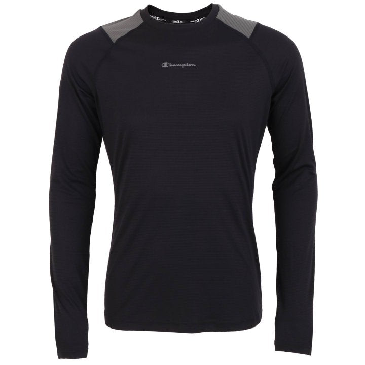 Mens Quick Dry Refine Grid Poly Mesh Longsleeve Top