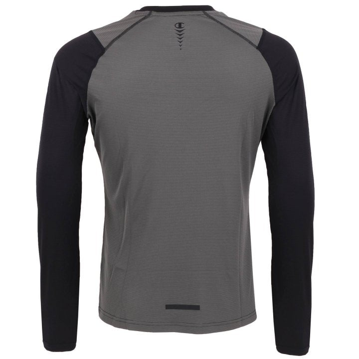 Mens Quick Dry Refine Grid Poly Mesh Longsleeve Top