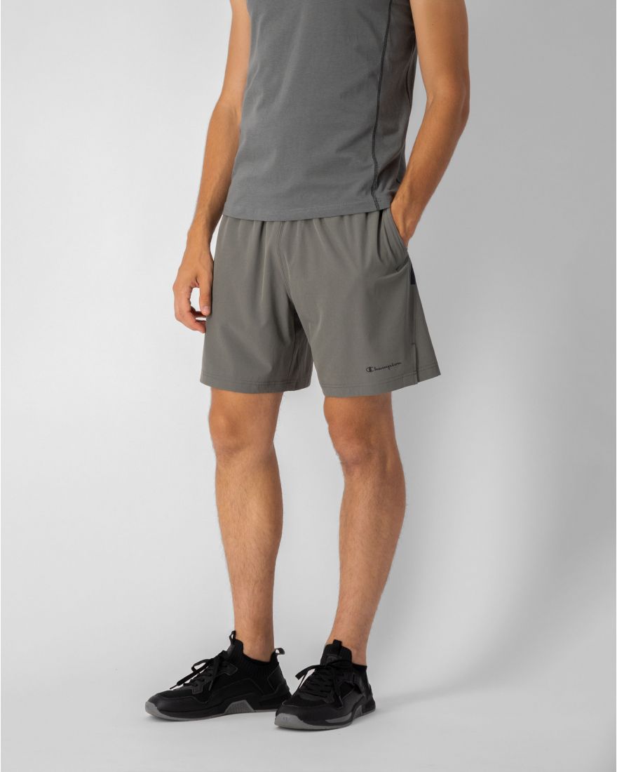 Mens Quick Dry Stretch Poly 7 Inch Woven Short