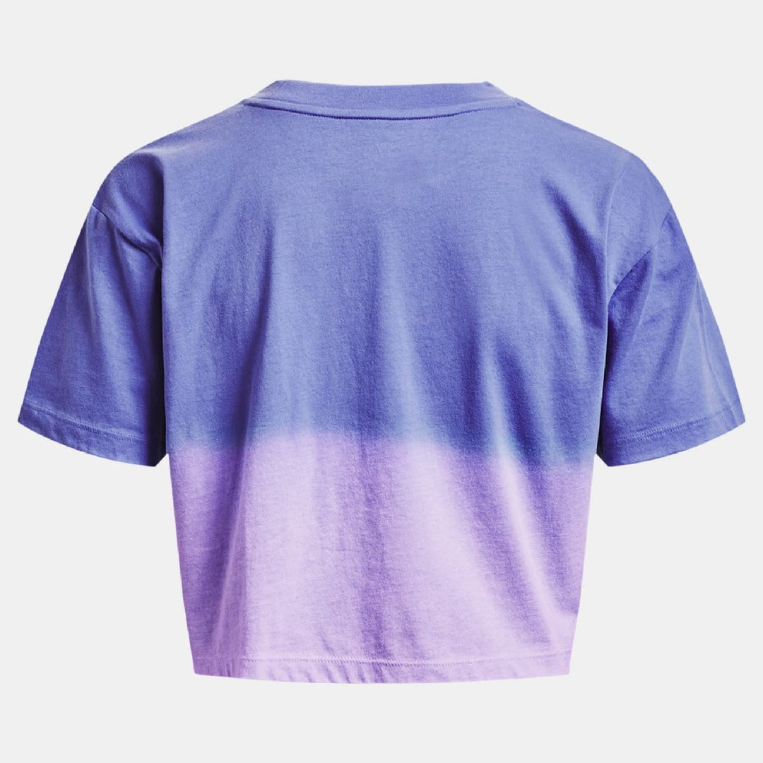 Womens Ombre Crop Short Sleeve T-Shirt