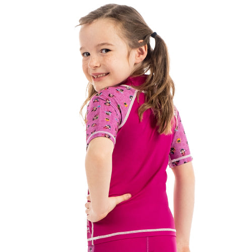 Girls Short Sleeve Rashguard