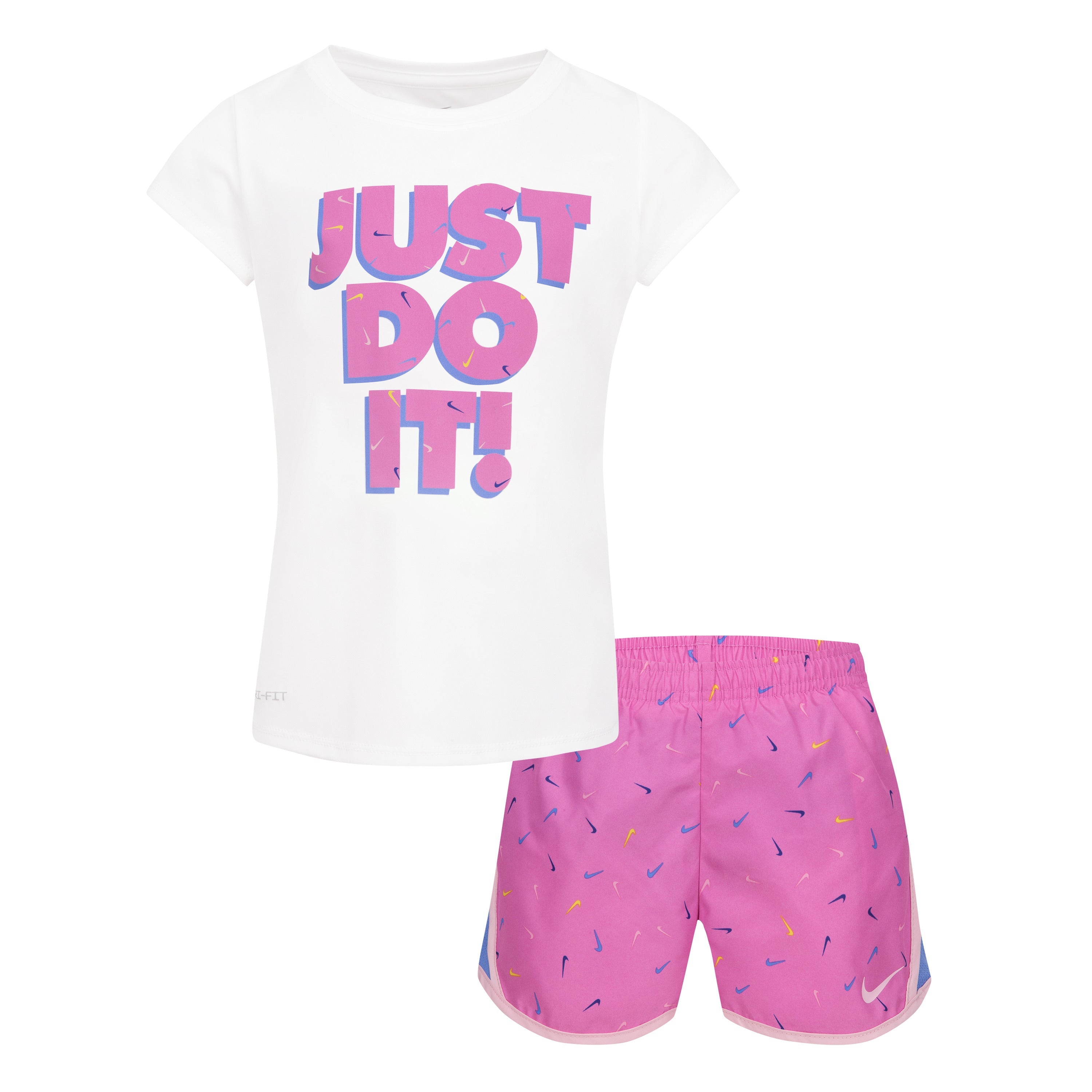 Girls Performance Swoosh T-Shirt Short Set