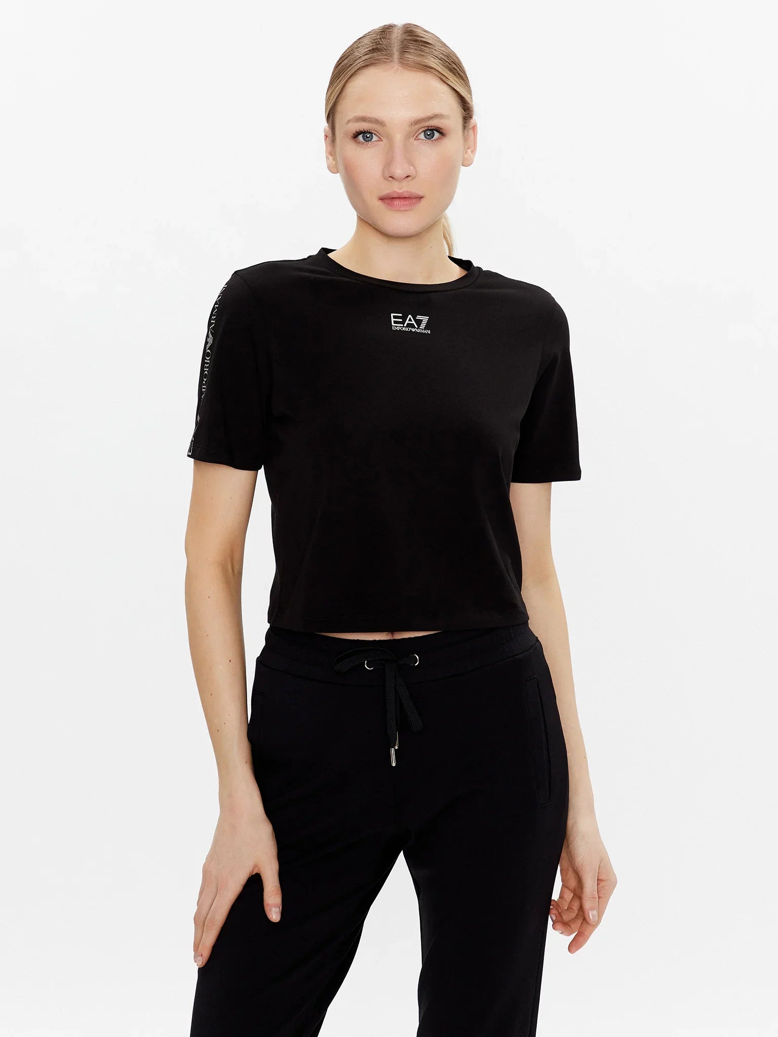 Womens Shiny Logo Short Sleeve T-Shirt