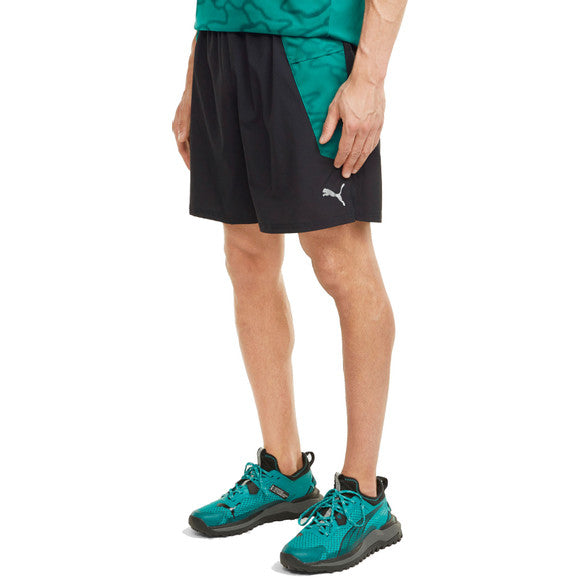 Mens Run Woven Graphic 7 Inch Short